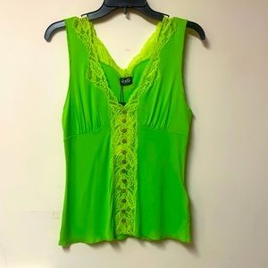 Dolce & Gabbana Women’s Lime Green Sleeveless blouse tank top Shirt Size M New